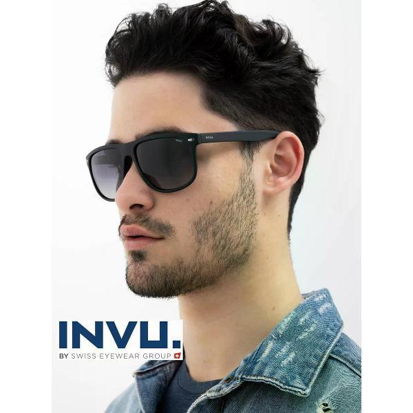 INVU | Солнцезащитные очки INVU мужские черные IB22445D