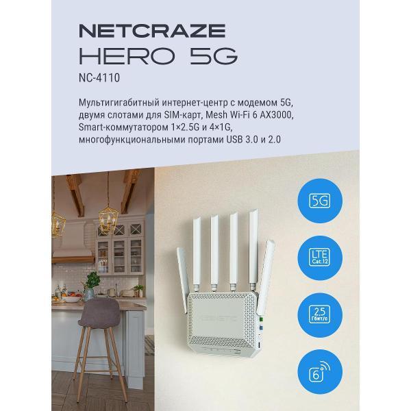 Netcraze | Wi-Fi роутер Netcraze Hero 5G