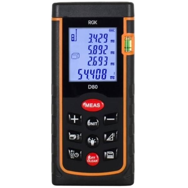 RGK | Дальномер лазерный и рулетка RGK D80