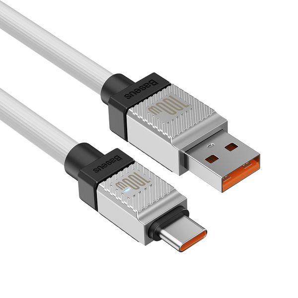 Baseus | Кабель USB - Type-C Baseus CoolPlay быстрая зарядка 100Вт 1 м белый