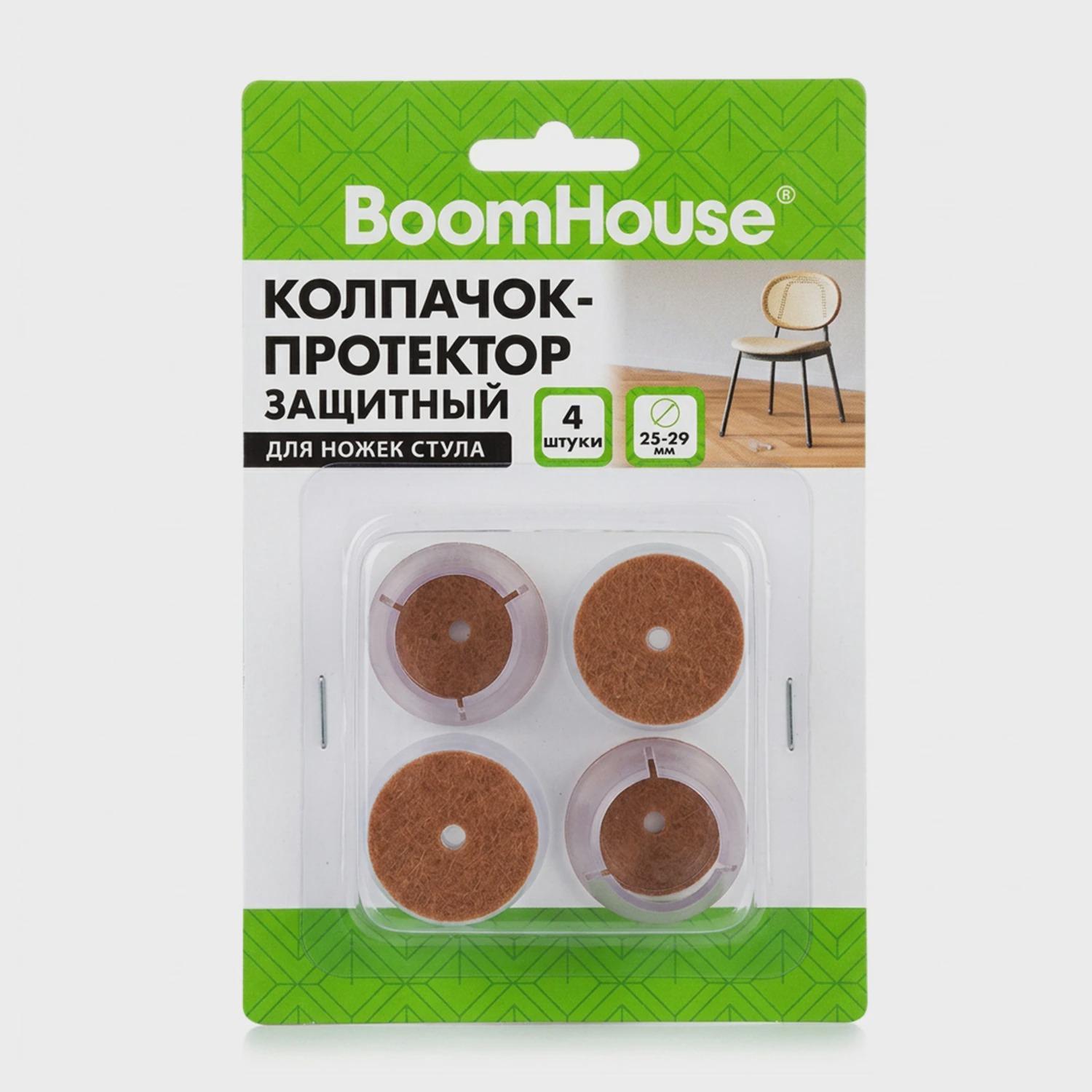 BoomHouse | Накладка-протектор для мебели BoomHouse самоклеящиеся фетровые кргулые, набор 32 шт диаметр 16 мм, черные, 701813