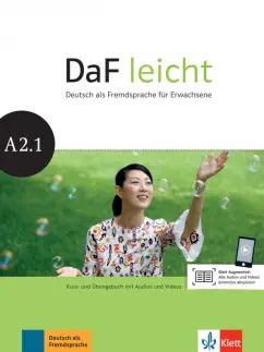 Jentges, Korner, Lundquist-Mod: DaF leicht A2.1. Deutsch als Fremdsprache für Erwachsene. Kurs- und Übungsbuch mit Audios und Videos