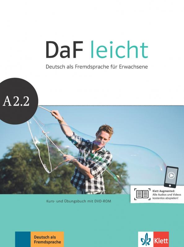 Jentges, Korner, Lundquist-Mod: DaF leicht A2.2. Deutsch als Fremdsprache für Erwachsene. Kurs- und Übungsbuch (+DVD)