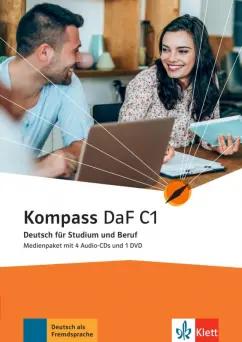 Braun, Jin, Schmeiser: Kompass DaF. C1. Medienpaket mit 4 Audio-CDs + DVD. Deutsch für Studium und Beruf