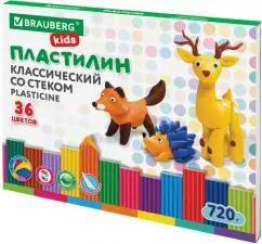 Пластилин классический Kids, 36 цветов