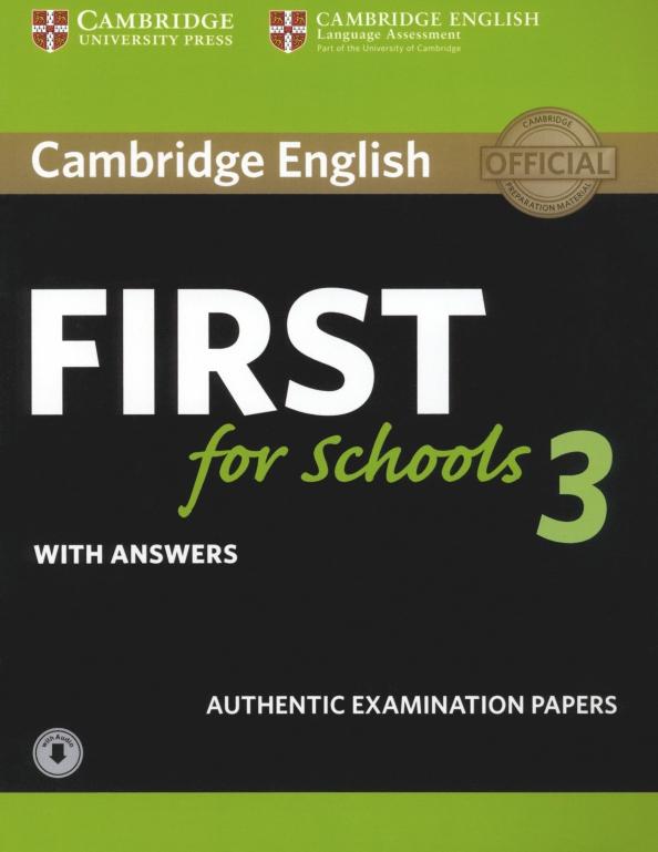 Cambridge English First for Schools 3. Student's Book with Answers with Audio