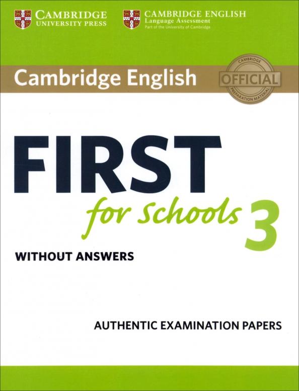 Cambridge English First for Schools 3. Student's Book without Answers