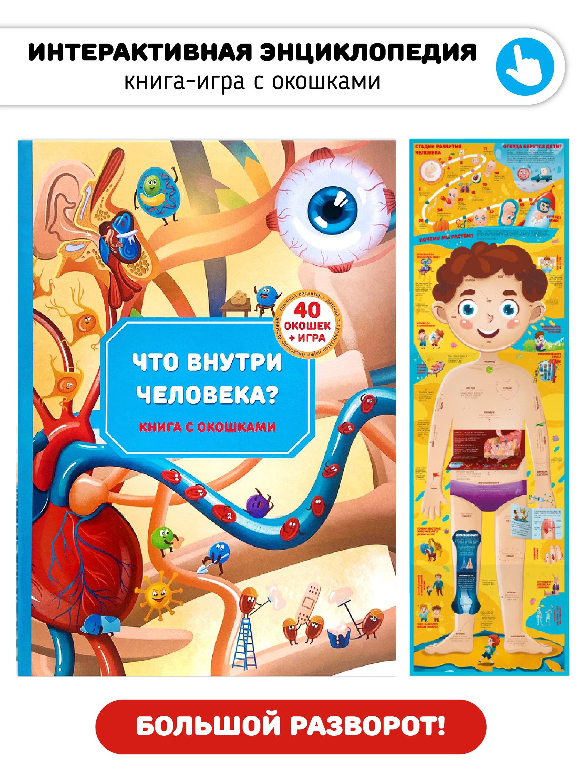 Счастье внутри | Книга с окошками "Что внутри человека?"