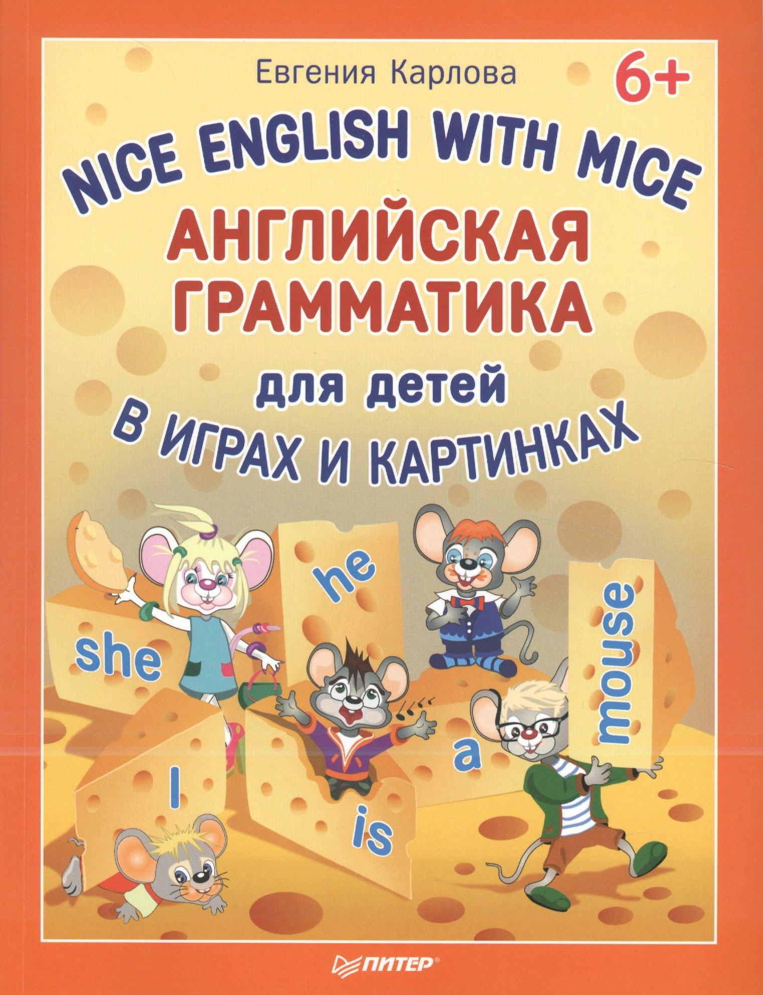 Английская грамматика для детей в играх и картинках. Nice English with Mice 6+