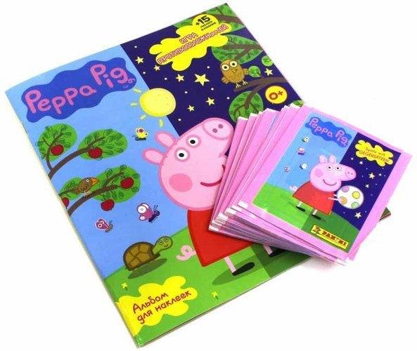 Panini | PANINI   Peppa pig Игра противоположностей 115 наклеек+25 карточек+альбом