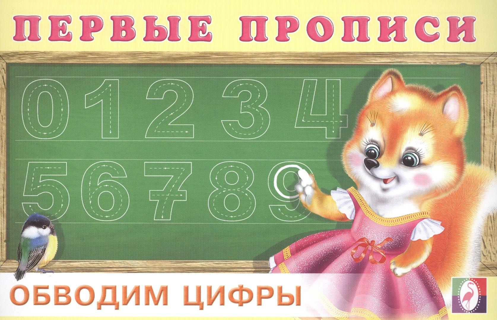 Первые прописи. Обводим цифры
