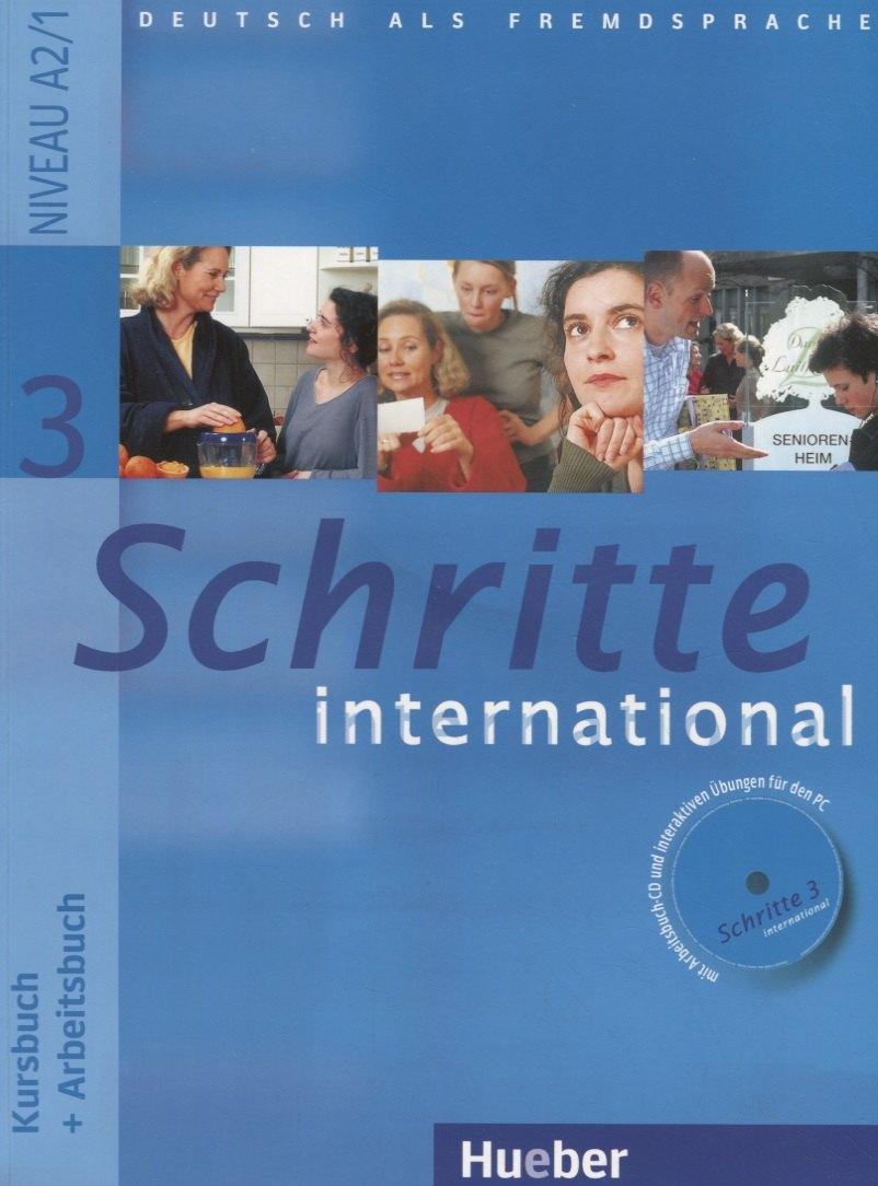Hueber | Deutsch als Fremdsprache. Kursbuch + Arbeitsbuch. Schritte 3 international + CD