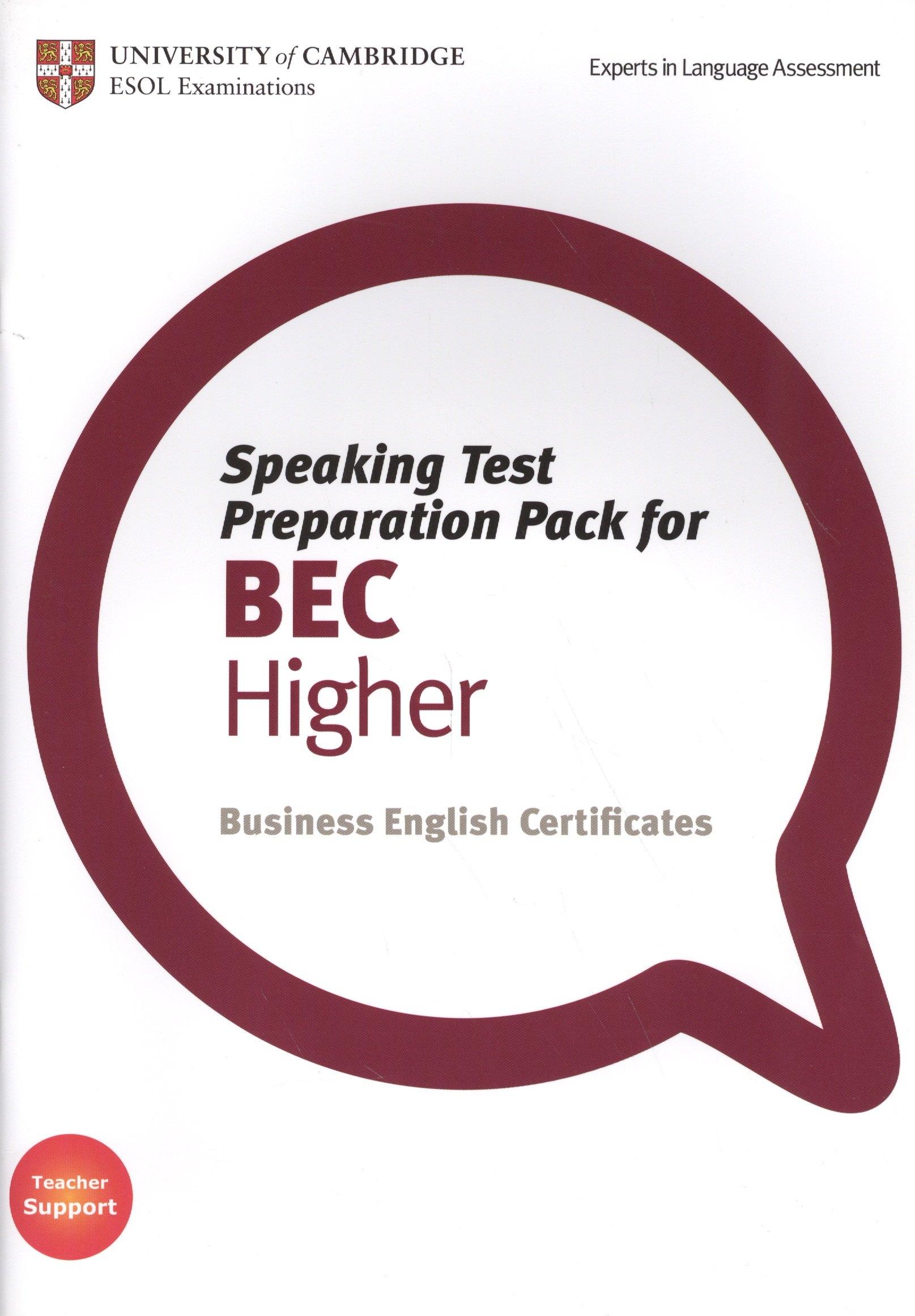 Cambridge University Press | BEC Speaking Test Preparation Pk Higher Bk +DD