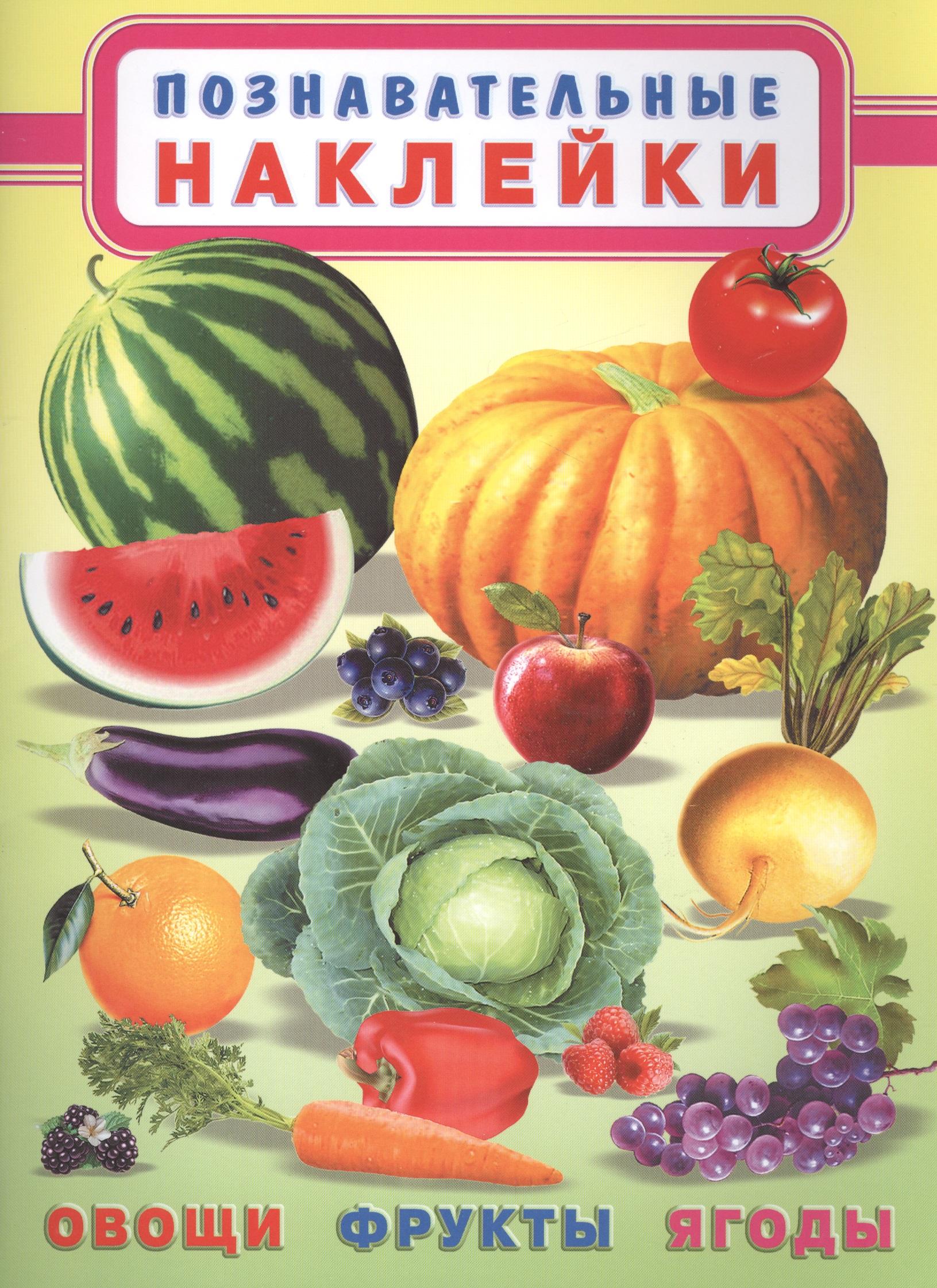 Фламинго | Овощи, фрукты, ягоды. Познавательные наклейки
