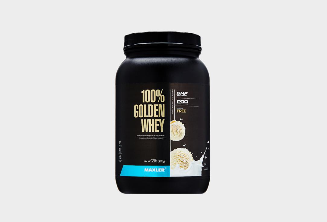 Golden Whey, концентрат сывороточного белка, изолят сывороточного белка, Ванильное мороженное. 908 г