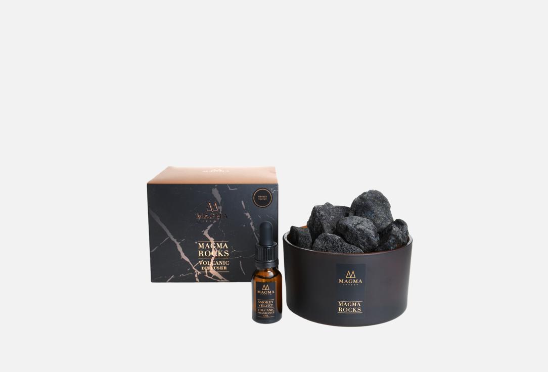 Volcanic lava rock diffuser Smokey Velvet scent. 100 мл