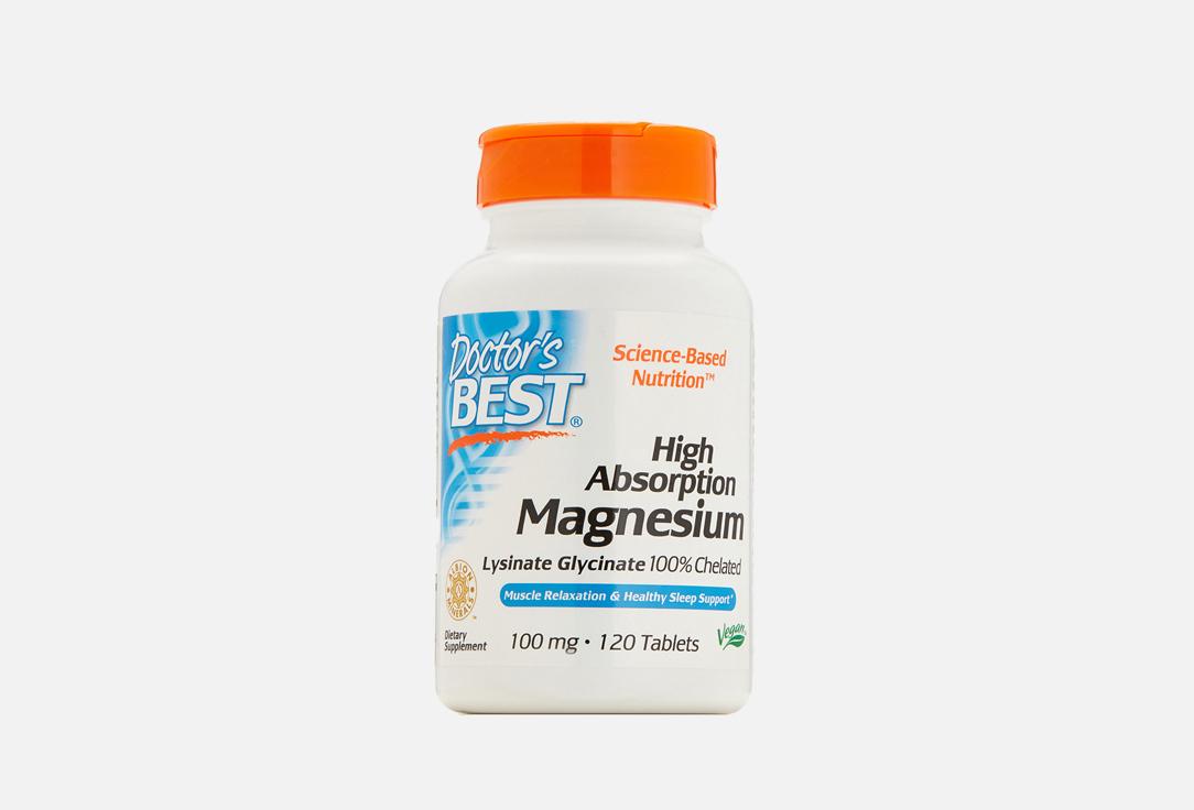 Doctors Best | high absorption magnesium 100 мг. 120 шт