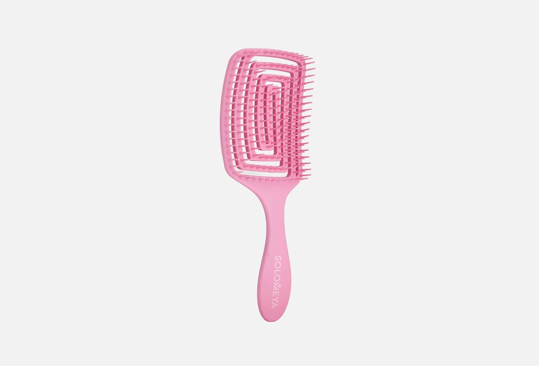 Wet Detangler Brush Paddle Strawberry. 1 шт