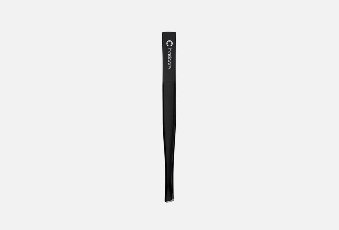 MATT BLACK TWEEZERS -SLANT TIPS. 1 шт