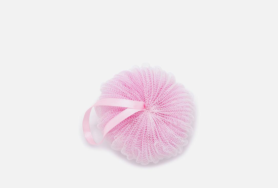 PUMPKIN BATH SPONGE WITH PINK RIBBON-PINK. 1 шт