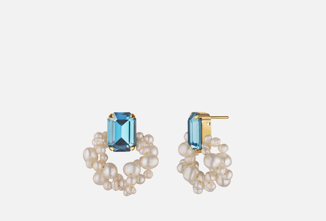 Aquamarine Earrings. Цвет: