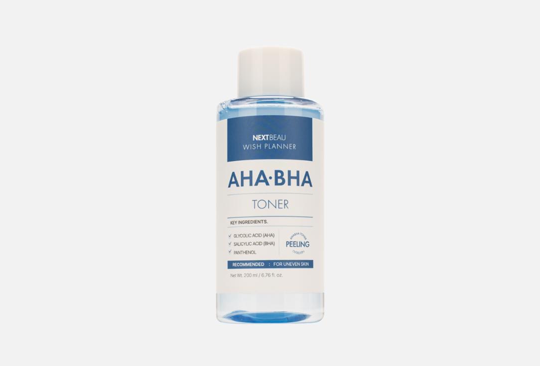 Wish Planner AHA/BHA Peeling Toner. 200 мл