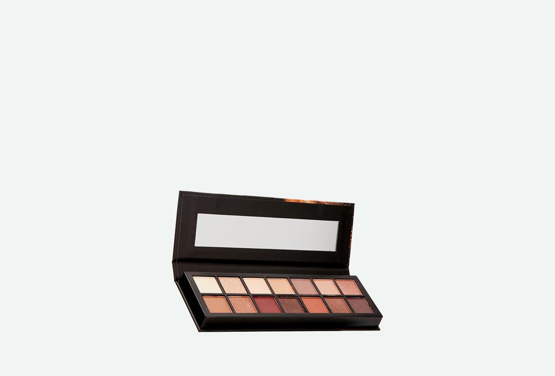 14 Colours EyeShadow Palette 9 Colours EyeShadow Palette. Цвет: Тёплая палитра в коричнево-бронзовых  оттенках с включением светлых молочно-бежевых и золотистых тонов