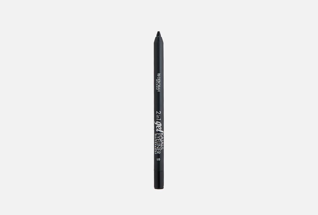 2 IN 1 GEL KAJAL & EYELINER PENCIL. Цвет: 01 черный