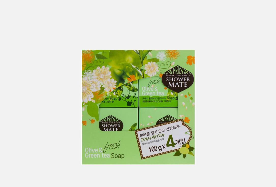 Shower Mate Refresh Olive & Green Tea Soap. Цвет: