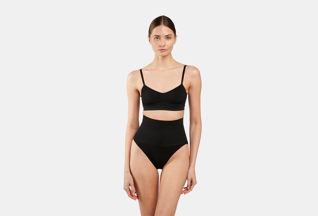 Seamless High Waist Бежевые. Цвет: Черные