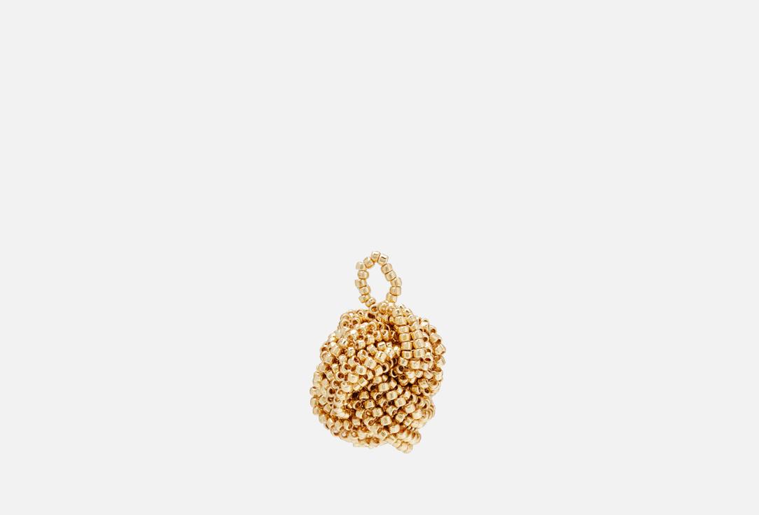 Knot beaded pendant Gold. 1 шт