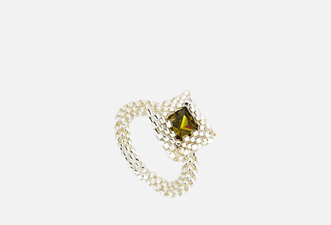 Engagement beaded ring Green. Цвет: