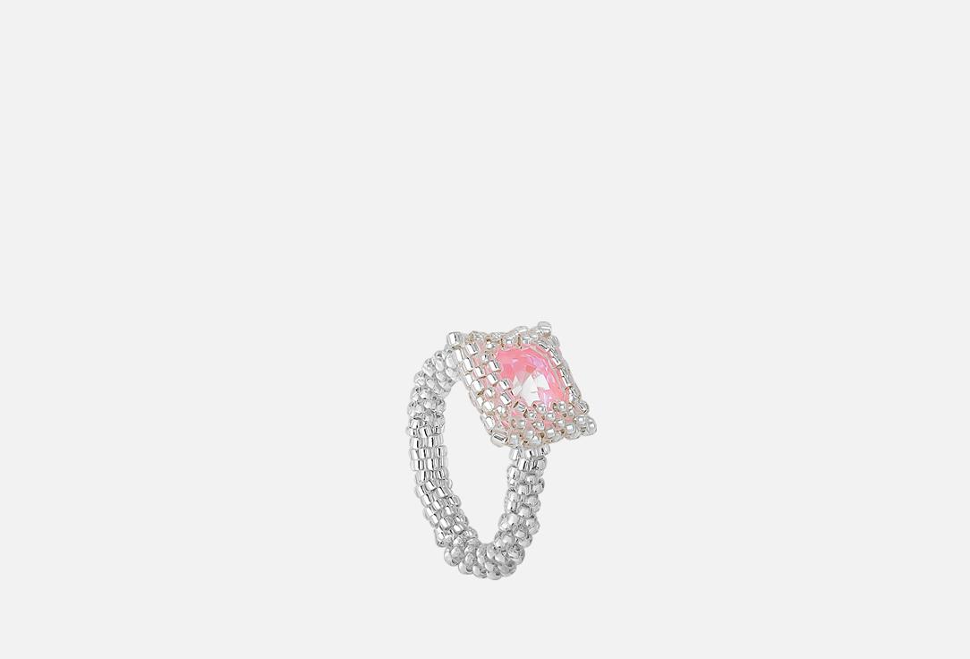 Engagement beaded ring Pink. 17