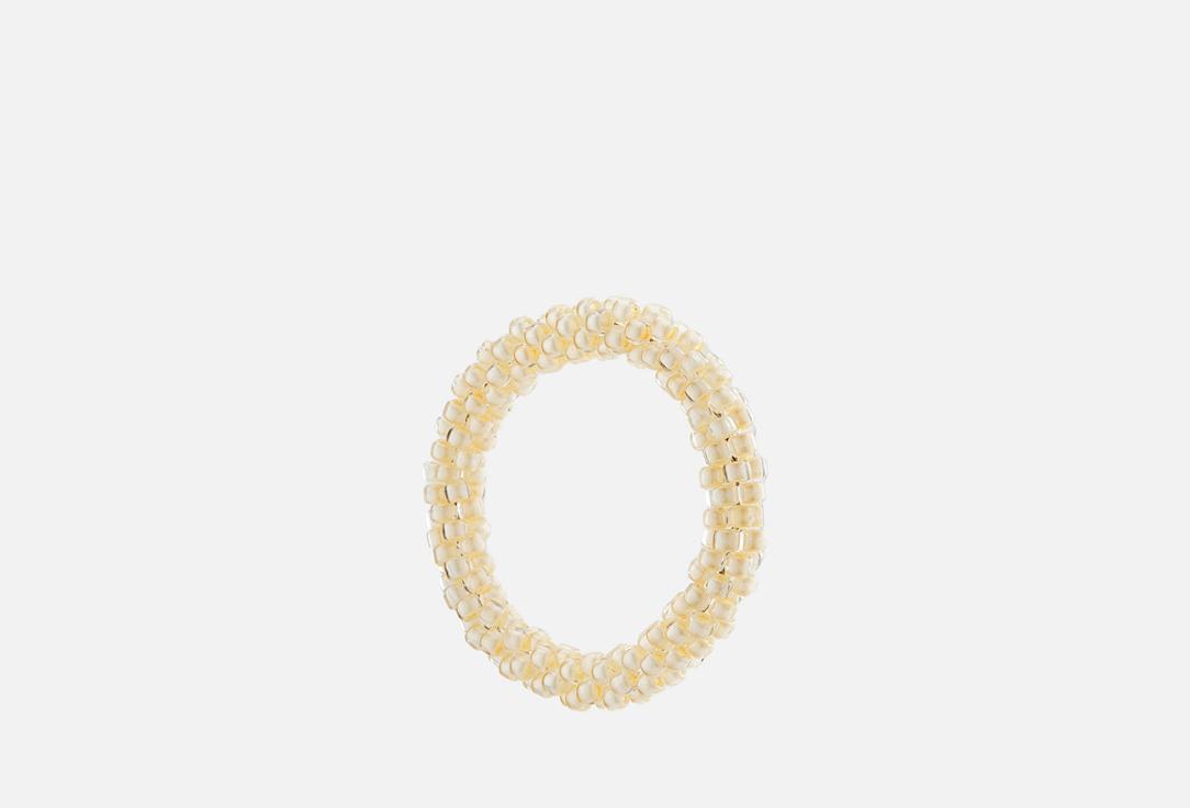 Simple beaded ring Beige. 16