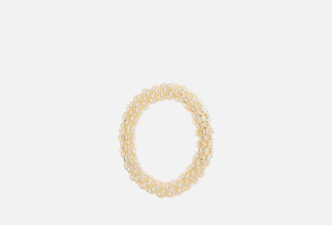 Simple beaded ring Beige. 17