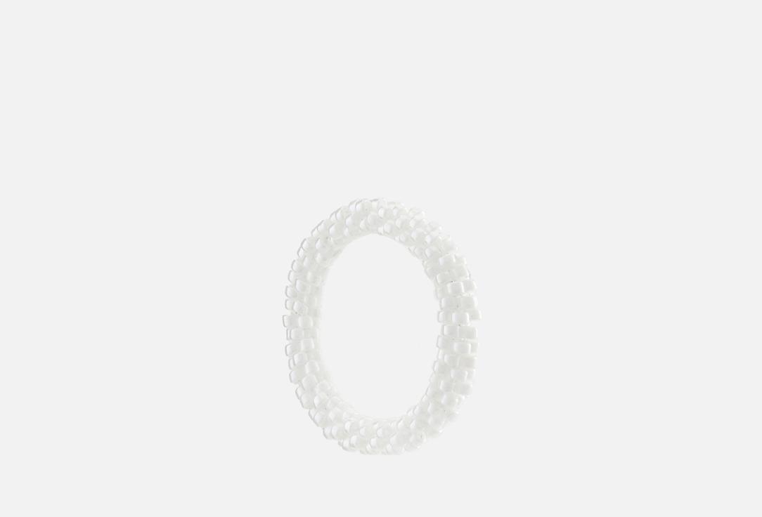 Simple beaded ring White. 16