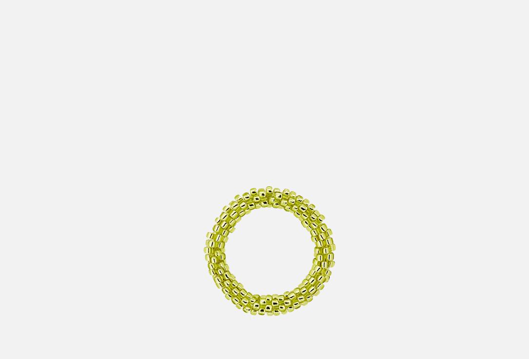 Simple beaded ring Yellow. 16