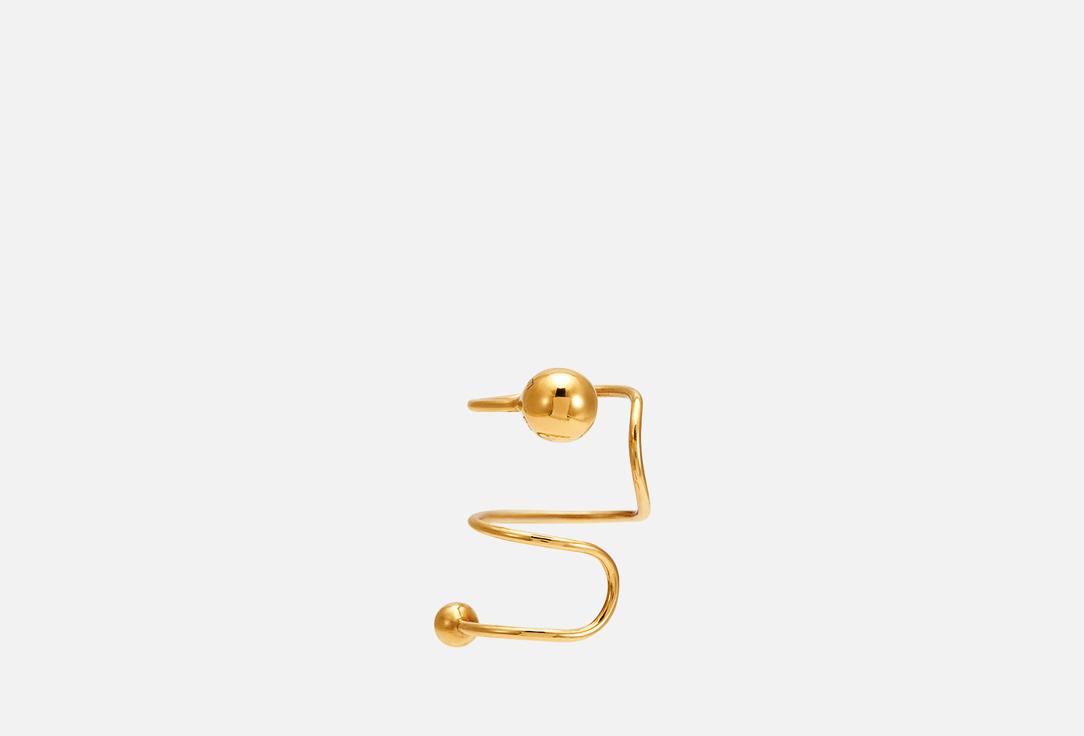 Velichenko | Ear cuff Delta right yellow gold. 1 шт