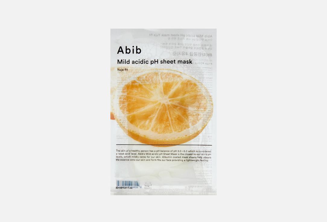 Mild acidic pH sheet mask Yuja fit. 1 шт