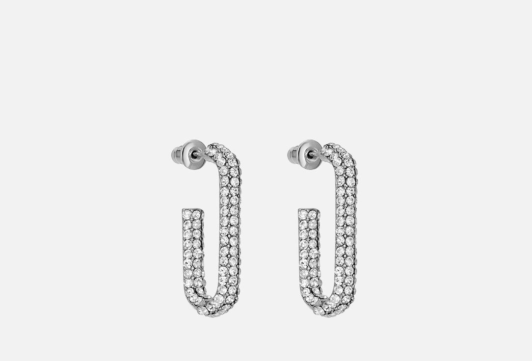 Silver earrings Link. Цвет: