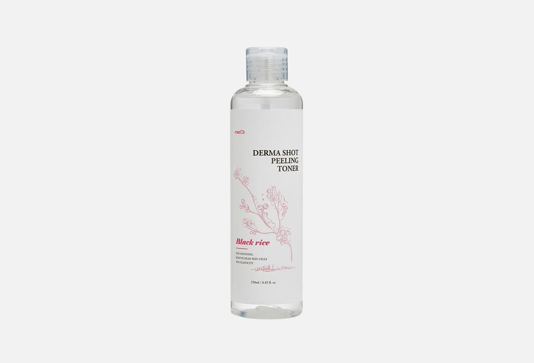 Derma shot peeling toner black rice. 250 мл