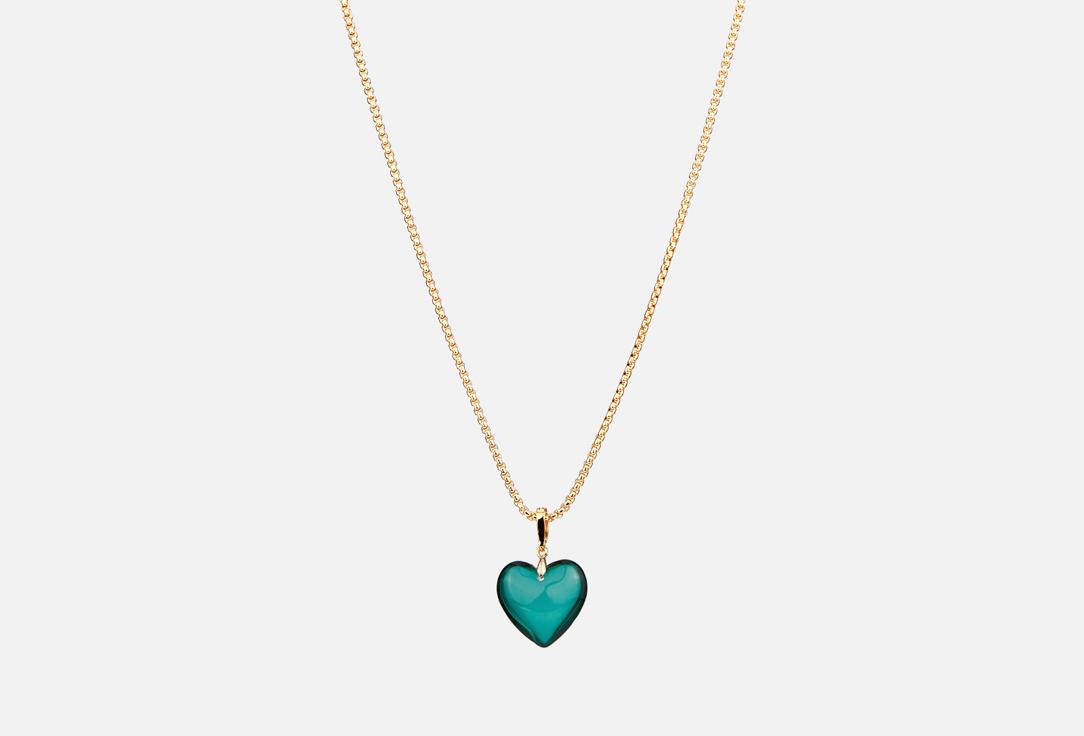 Lonely Heart Emerald-Gold. 1 шт