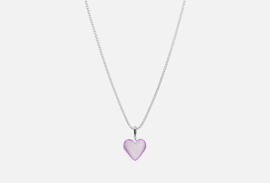 Lonely Heart Purple-Silver. 1 шт