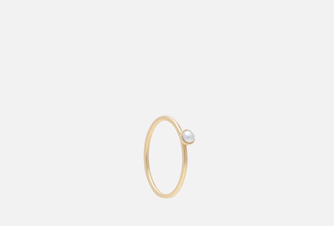 Micro with 1 white pearl gold. Цвет: