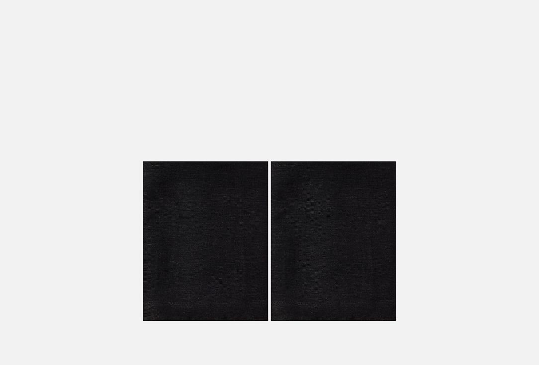 linen kitchen towel, 33х60. Цвет: black