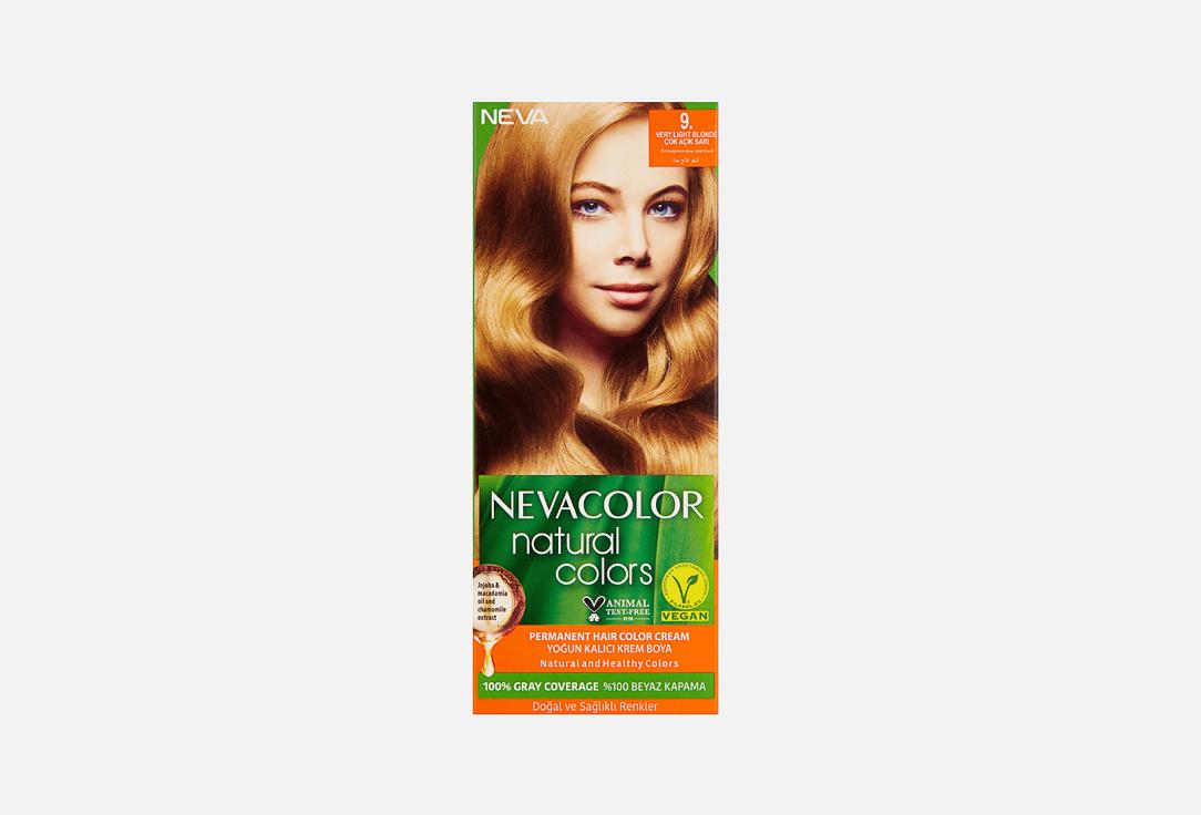 NEVACOLOR NATURAL COLOR. Цвет: 9, Блондин очень светлый