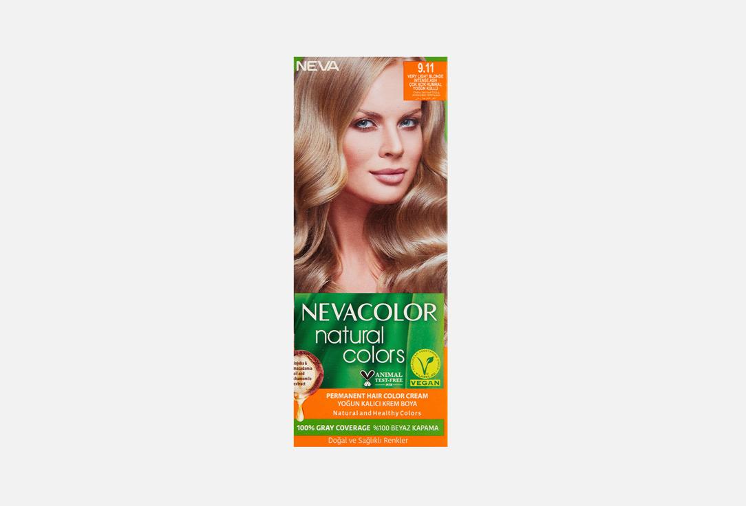 NEVACOLOR NATURAL COLOR. Цвет: 9.11, Очень светлый блонд интенсивно пепельный