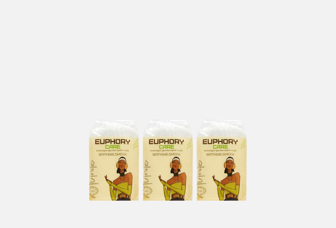 EUPHORY CARE | cotton pads 3 pack. 3 шт