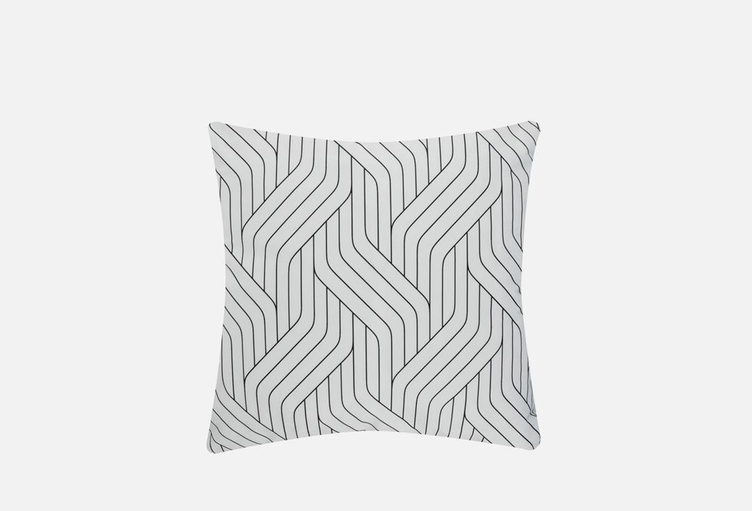 Scandinavian patterns white, белый, 40х40. Цвет: