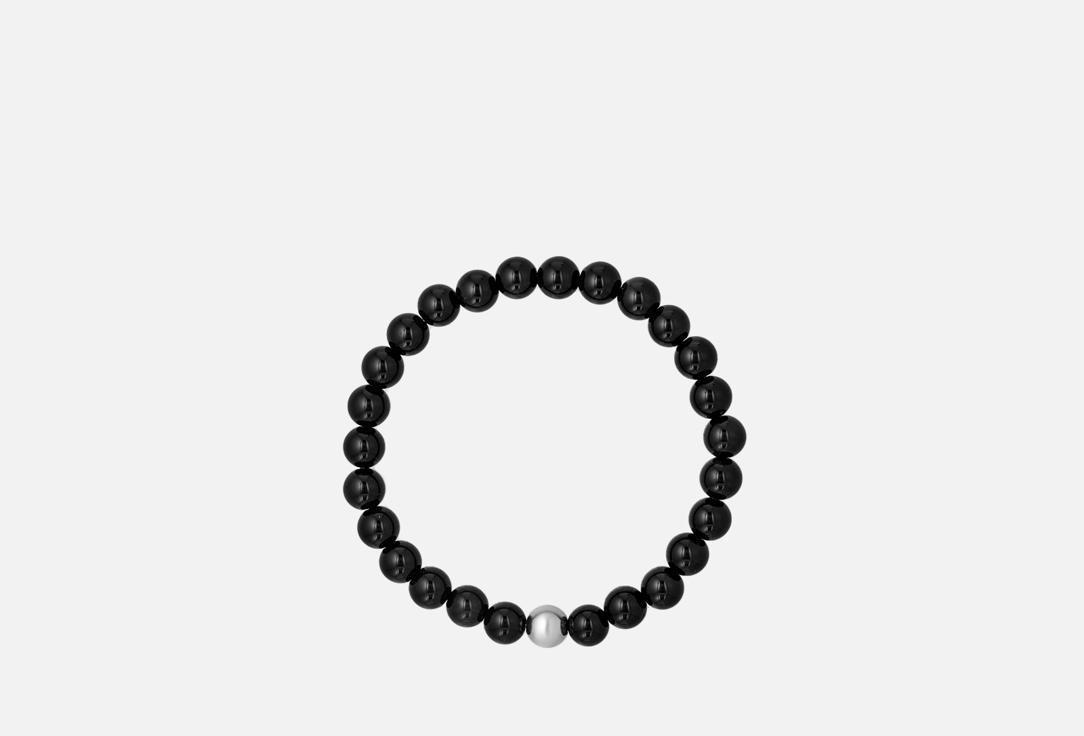 Men's obsidian bracelet. Цвет: